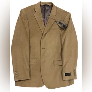 PRONTOMODA COUTURE Lambs Wool & Cashmere Single Breast Suit Jacket 40R NWT
